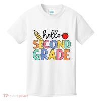 Hello Second Grade Team 2nd Grade Back To School Teacher Kids T-Shirt thumb 0