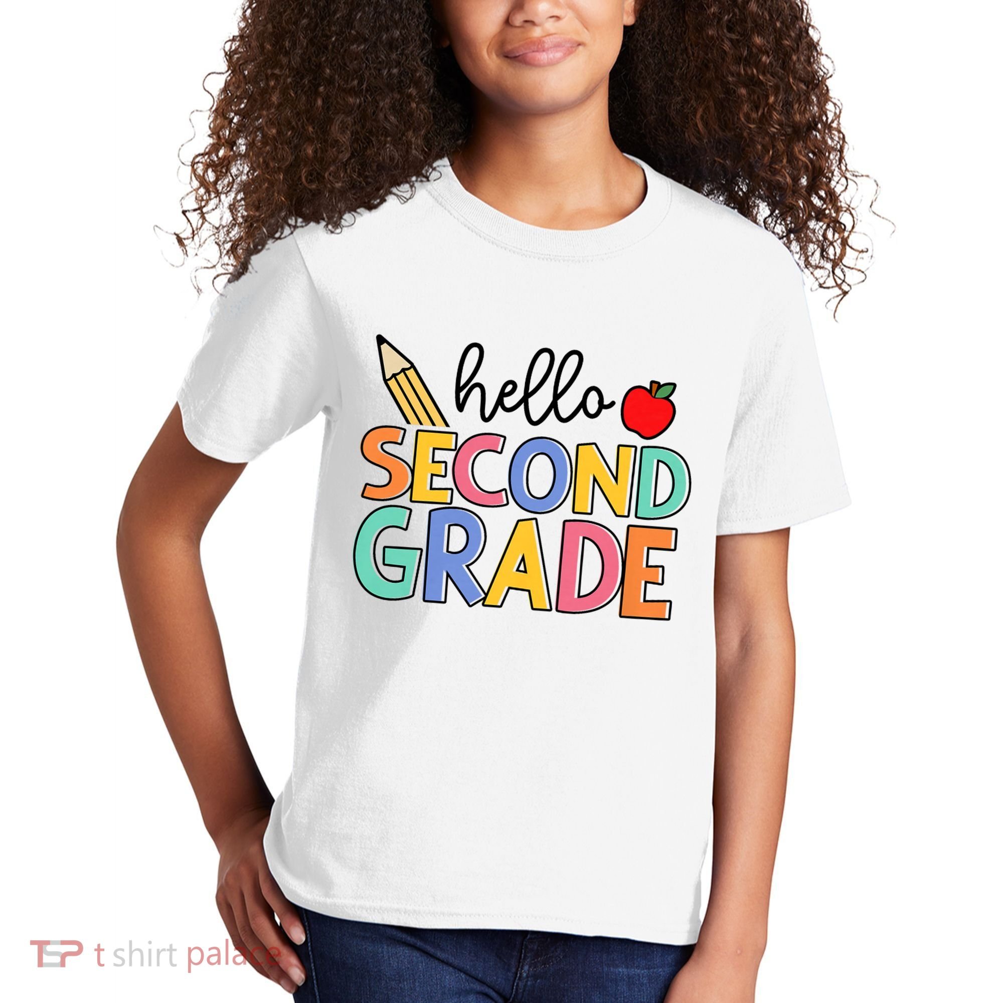 Hello Second Grade Team 2nd Grade Back To School Teacher Kids T-Shirt