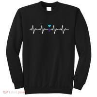 HeartBeat Semicolon Gift Suicide Prevention Awareness Sweatshirt thumb 0