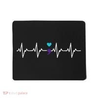HeartBeat Semicolon Gift Suicide Prevention Awareness Mousepad thumb 0