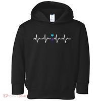 HeartBeat Semicolon Gift Suicide Prevention Awareness Toddler Hoodie thumb 0