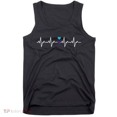 HeartBeat Semicolon Gift Suicide Prevention Awareness Tank Top