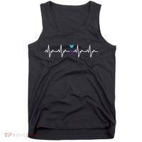HeartBeat Semicolon Gift Suicide Prevention Awareness Tank Top thumb 0