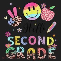 Hello Second Grade 2nd Grade First Day Of School Gift Women's Sweatshirt thumb 2