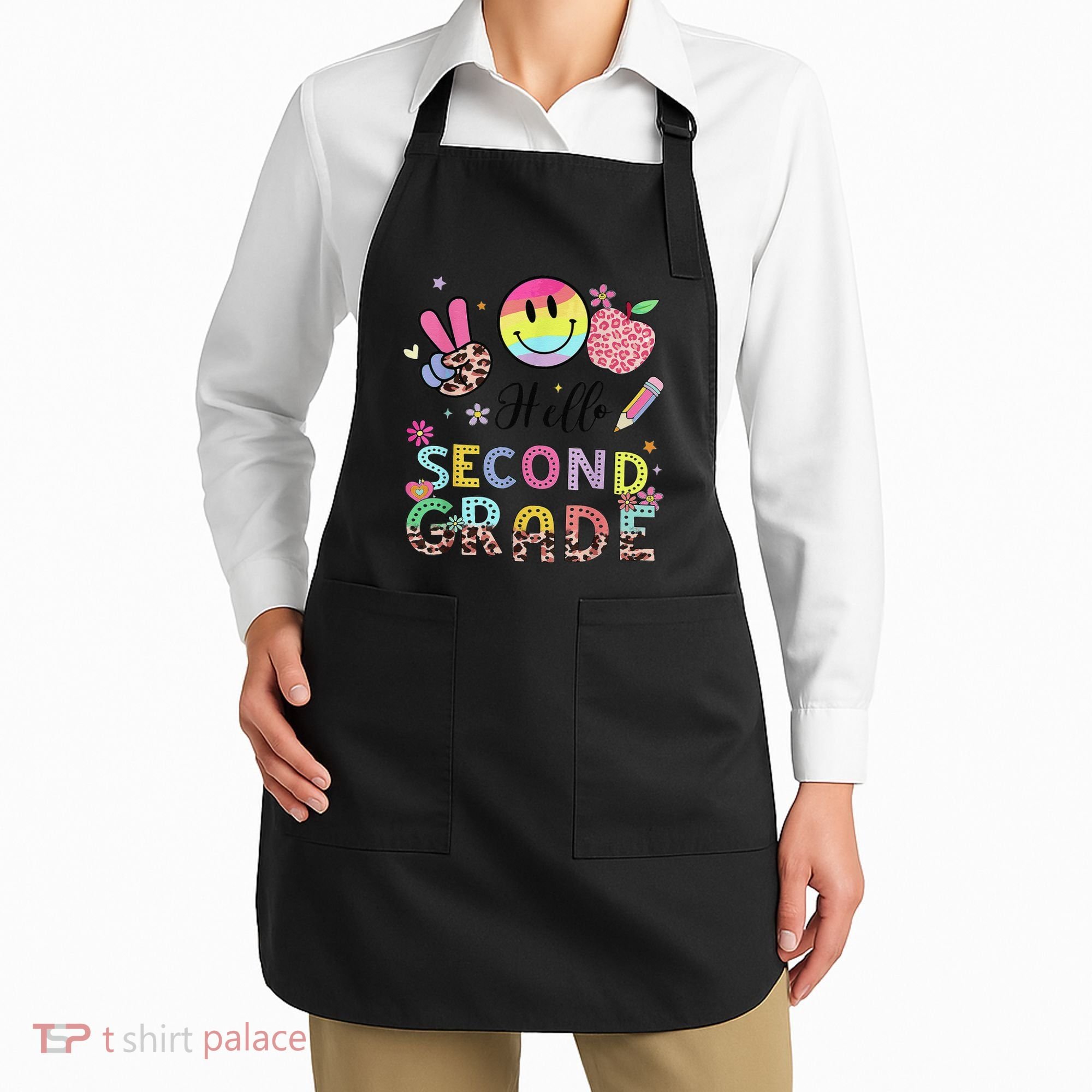Hello Second Grade 2nd Grade First Day Of School Gift Apron