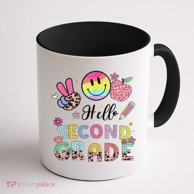 Hello Second Grade 2nd Grade First Day Of School Gift Coffee Mug back