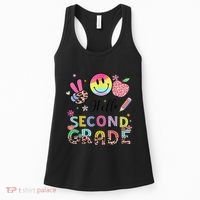 Hello Second Grade 2nd Grade First Day Of School Gift Women's Tank Top thumb 0