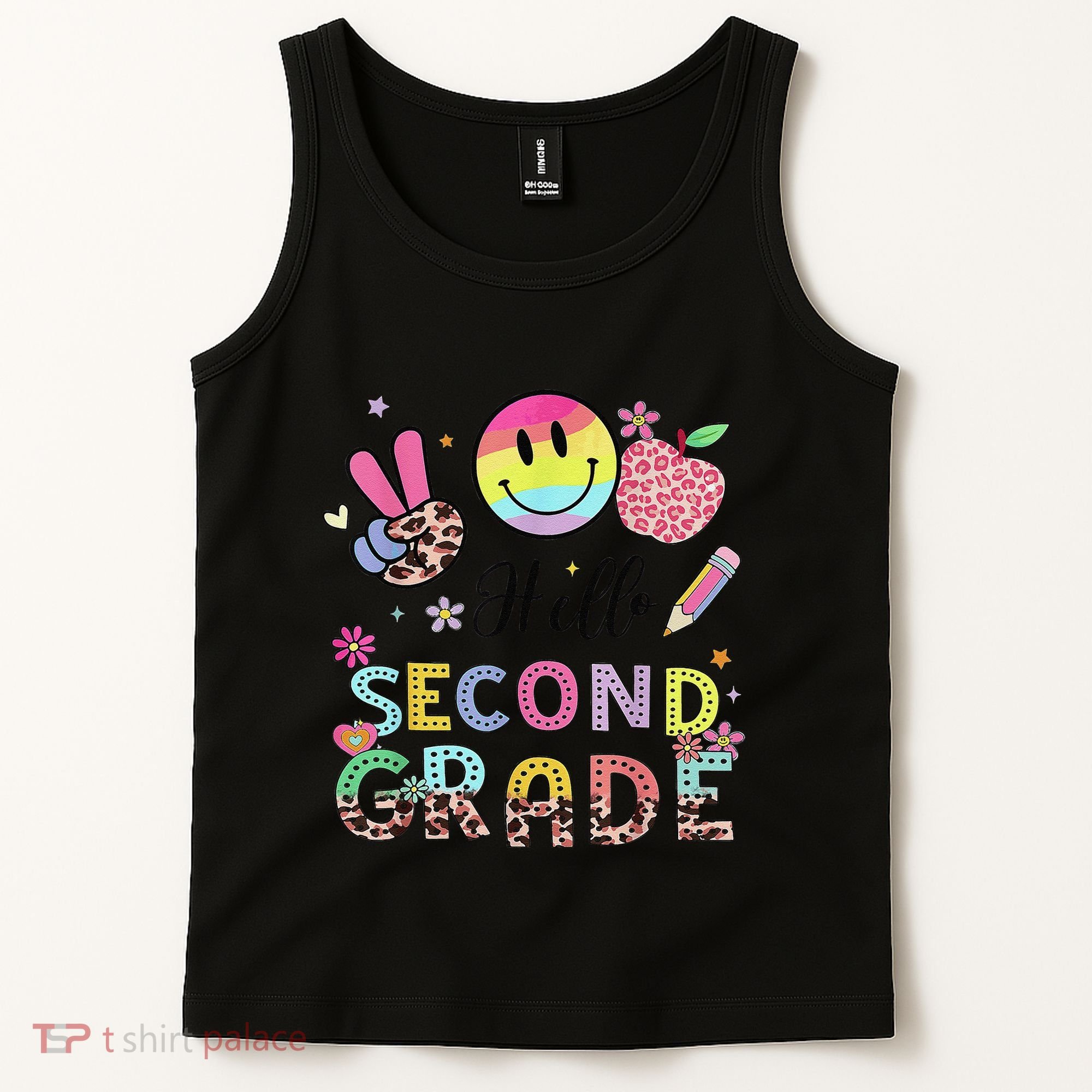 Hello Second Grade 2nd Grade First Day Of School Gift Tank Top