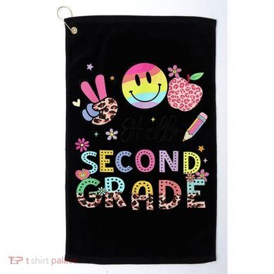 Hello Second Grade 2nd Grade First Day Of School Gift Golf Towel