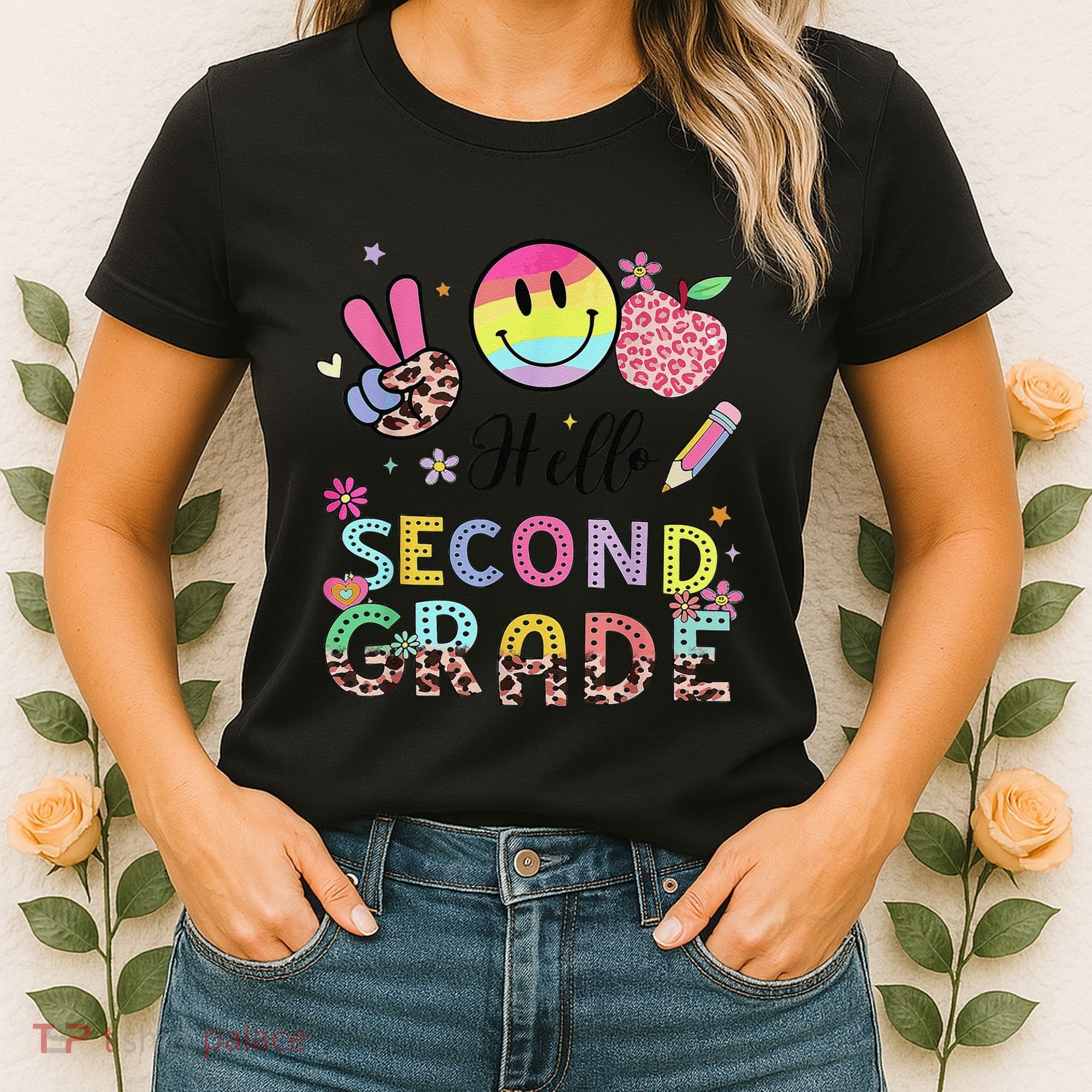 Hello Second Grade 2nd Grade First Day Of School Gift Women's T-Shirt