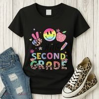 Hello Second Grade 2nd Grade First Day Of School Gift Women's T-Shirt thumb 3