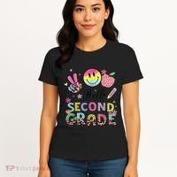 Hello Second Grade 2nd Grade First Day Of School Gift Women's T-Shirt thumb 4