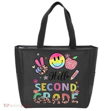 Hello Second Grade 2nd Grade First Day Of School Gift Tote Bag