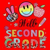 Hello Second Grade 2nd Grade First Day Of School Gift Santa Hat thumb 1