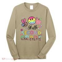 Hello Second Grade 2nd Grade First Day Of School Gift Long Sleeve Shirt thumb 0