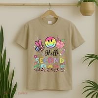 Hello Second Grade 2nd Grade First Day Of School Gift T-Shirt thumb 2