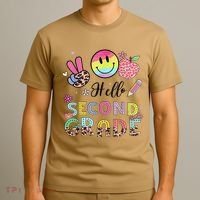 Hello Second Grade 2nd Grade First Day Of School Gift T-Shirt thumb 3