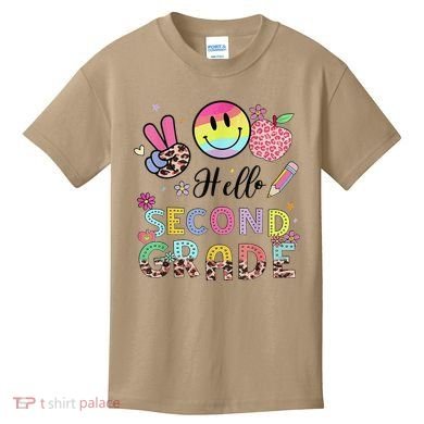 Hello Second Grade 2nd Grade First Day Of School Gift Kids T-Shirt