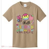 Hello Second Grade 2nd Grade First Day Of School Gift Kids T-Shirt thumb 0