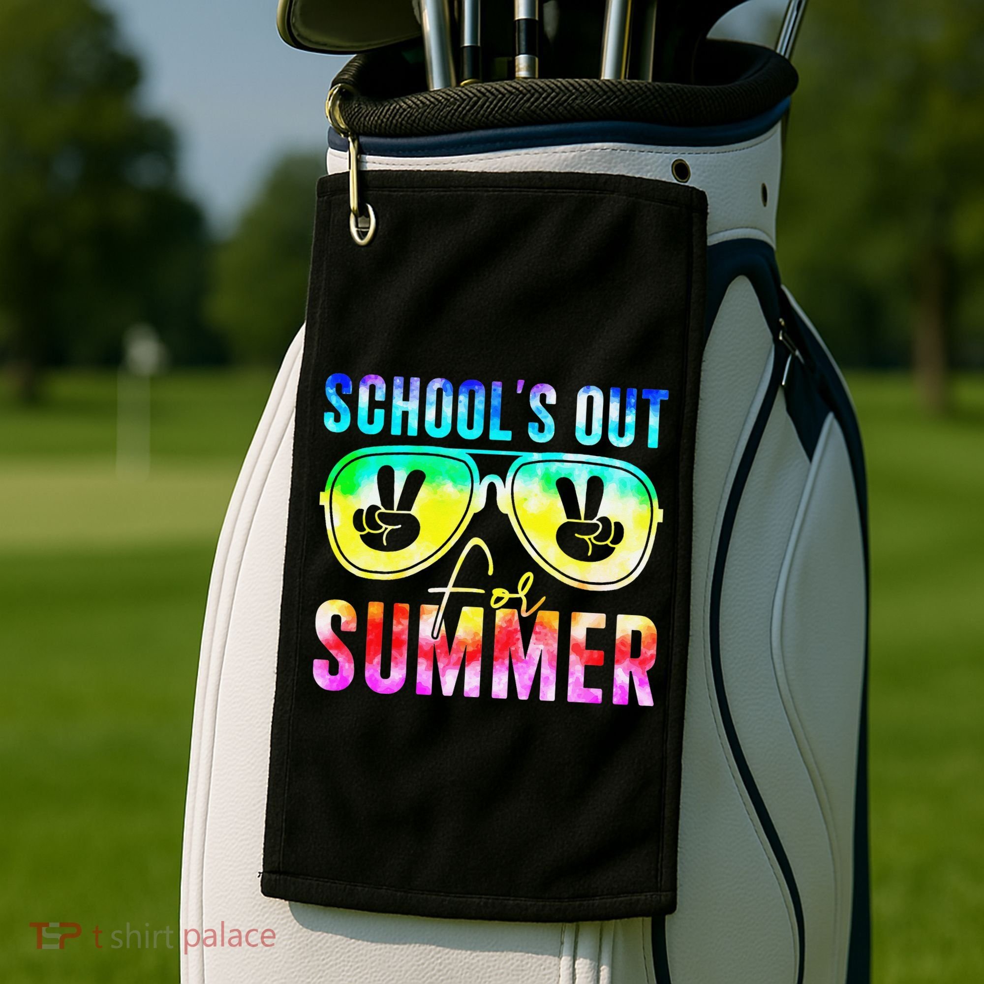 Hello Summer Happy The End Of School Year Teacher Student Golf Towel