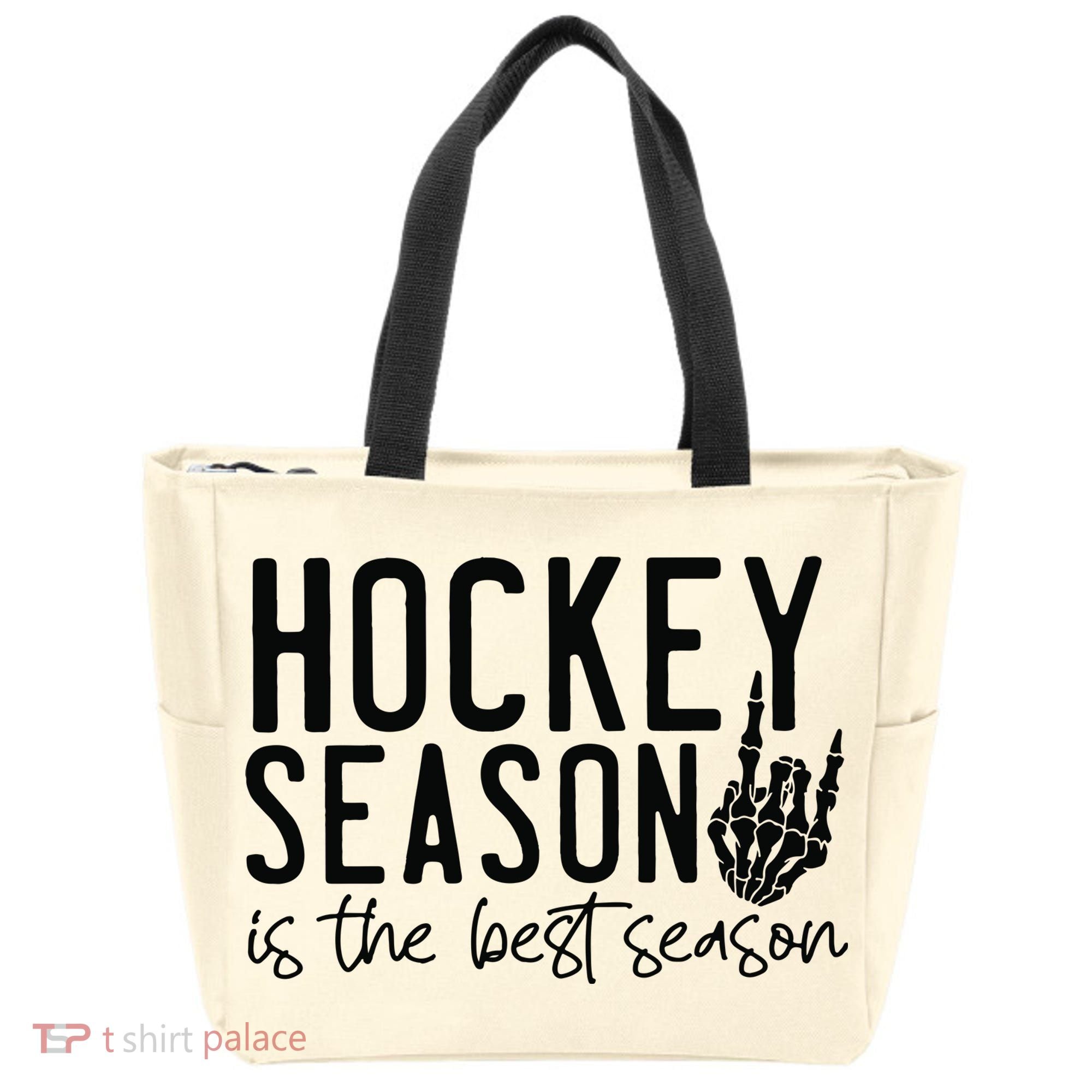 Hockey Season Tote Bag