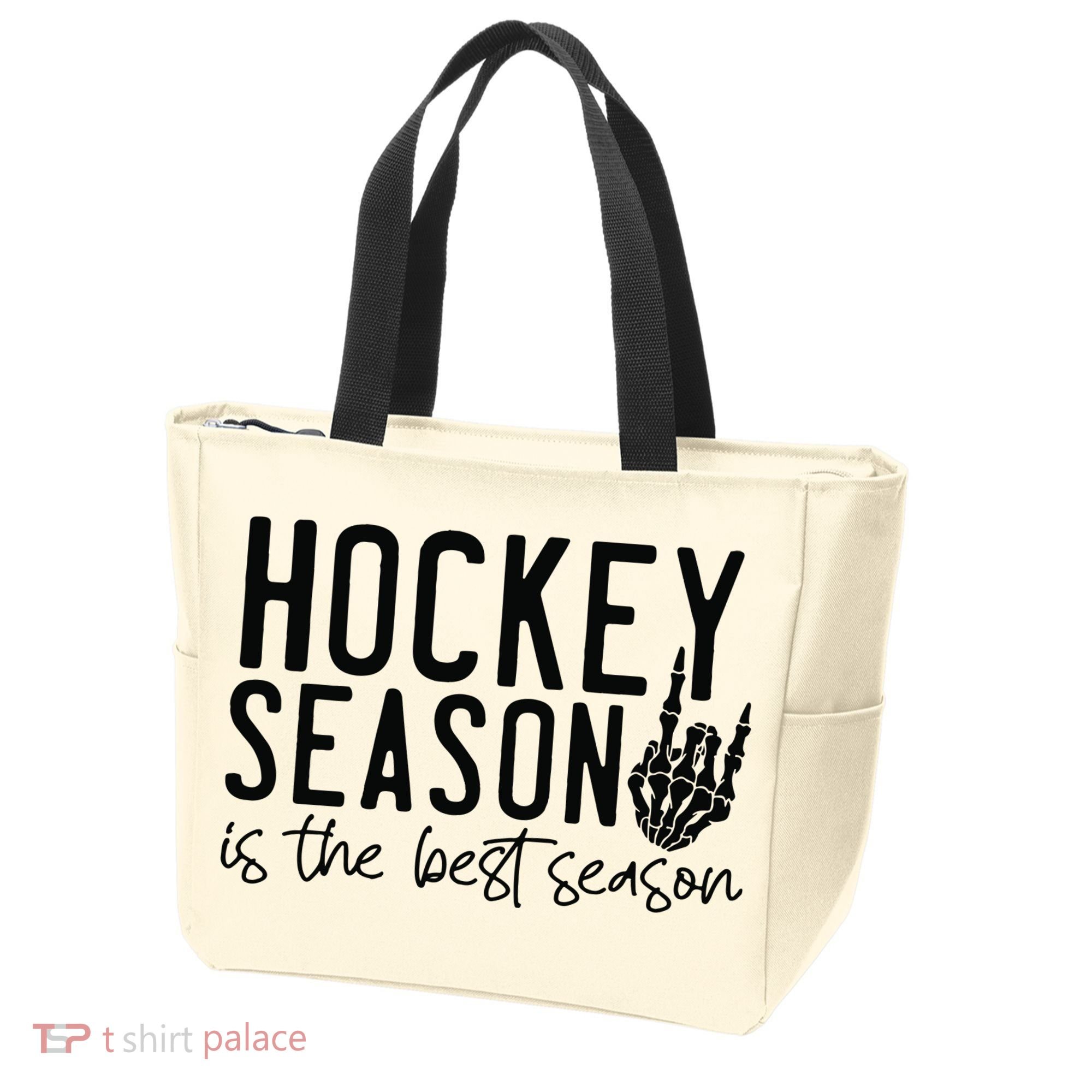 Hockey Season Tote Bag