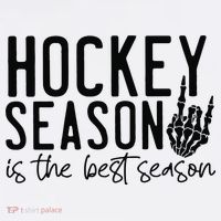 Hockey Season V-Neck T-Shirt thumb 3