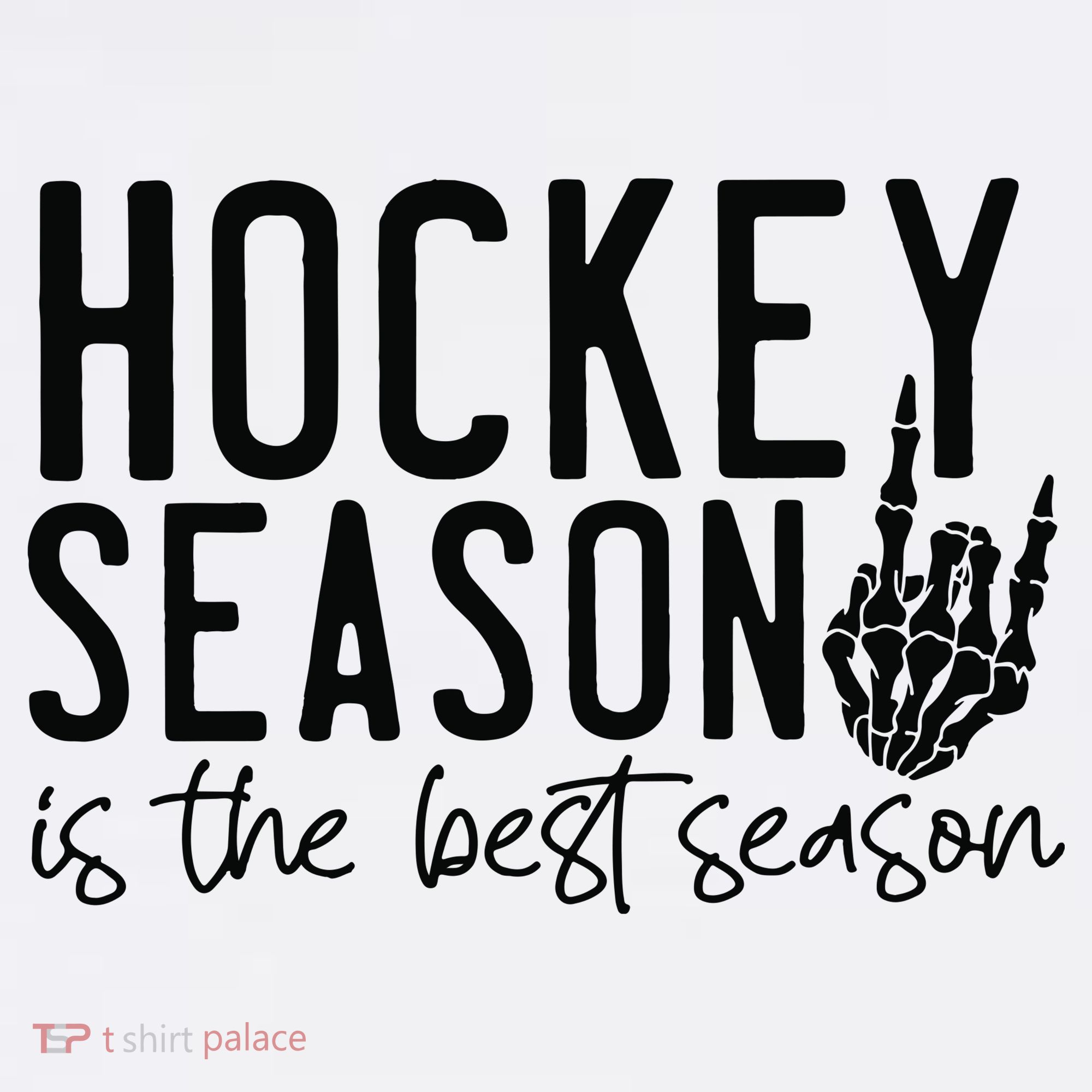 Hockey Season V-Neck T-Shirt