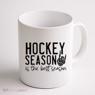 Hockey Season Coffee Mug back