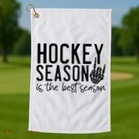 Hockey Season Golf Towel thumb 1