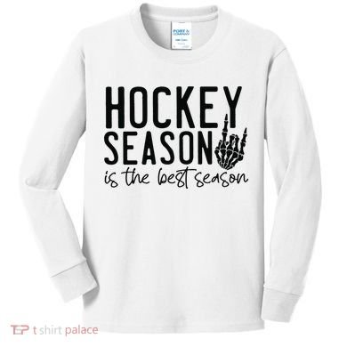 Hockey Season Kids Long Sleeve Shirt