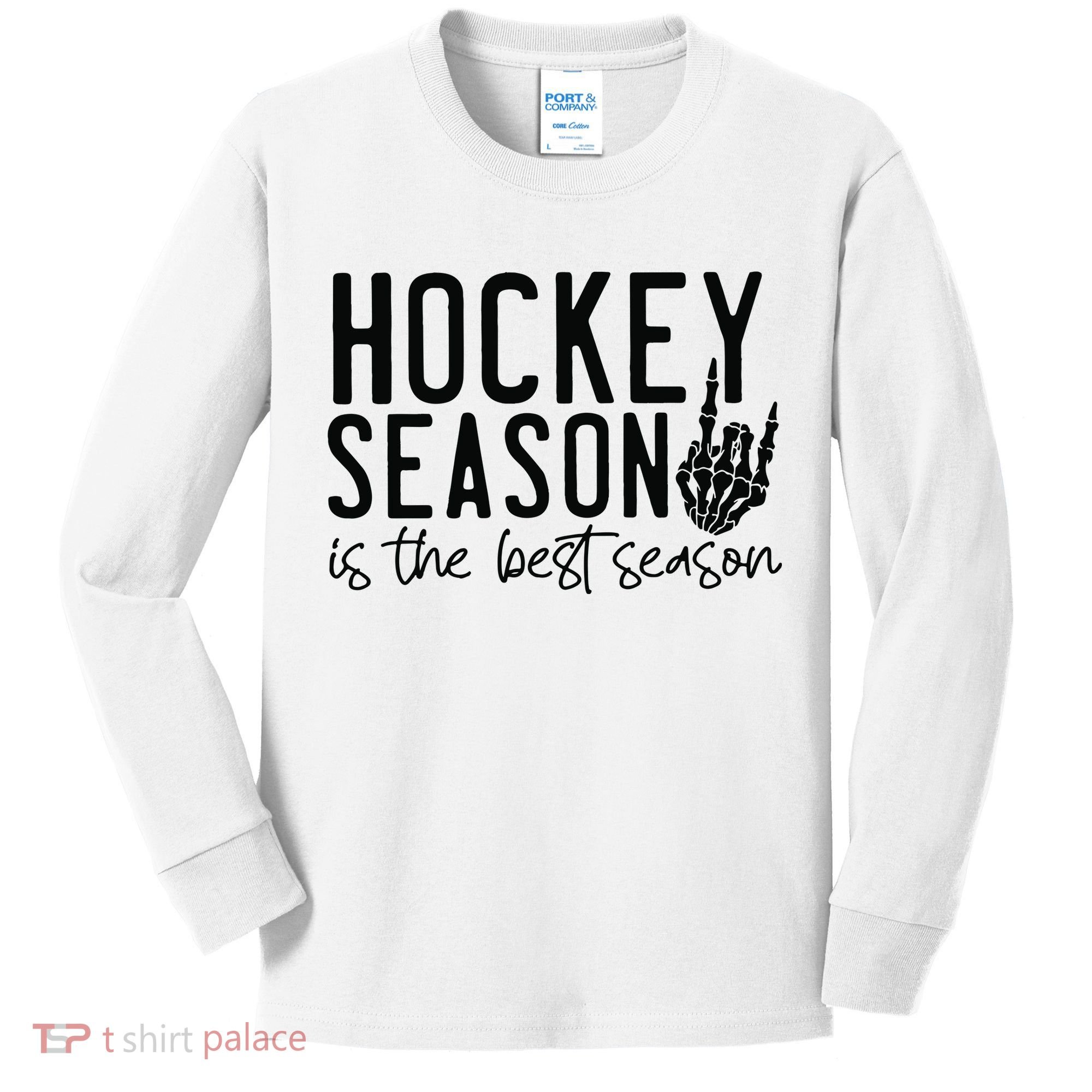 Hockey Season Kids Long Sleeve Shirt