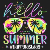 Hello Summer Happy Last Day Of School Teacher Student Beanie thumb 2