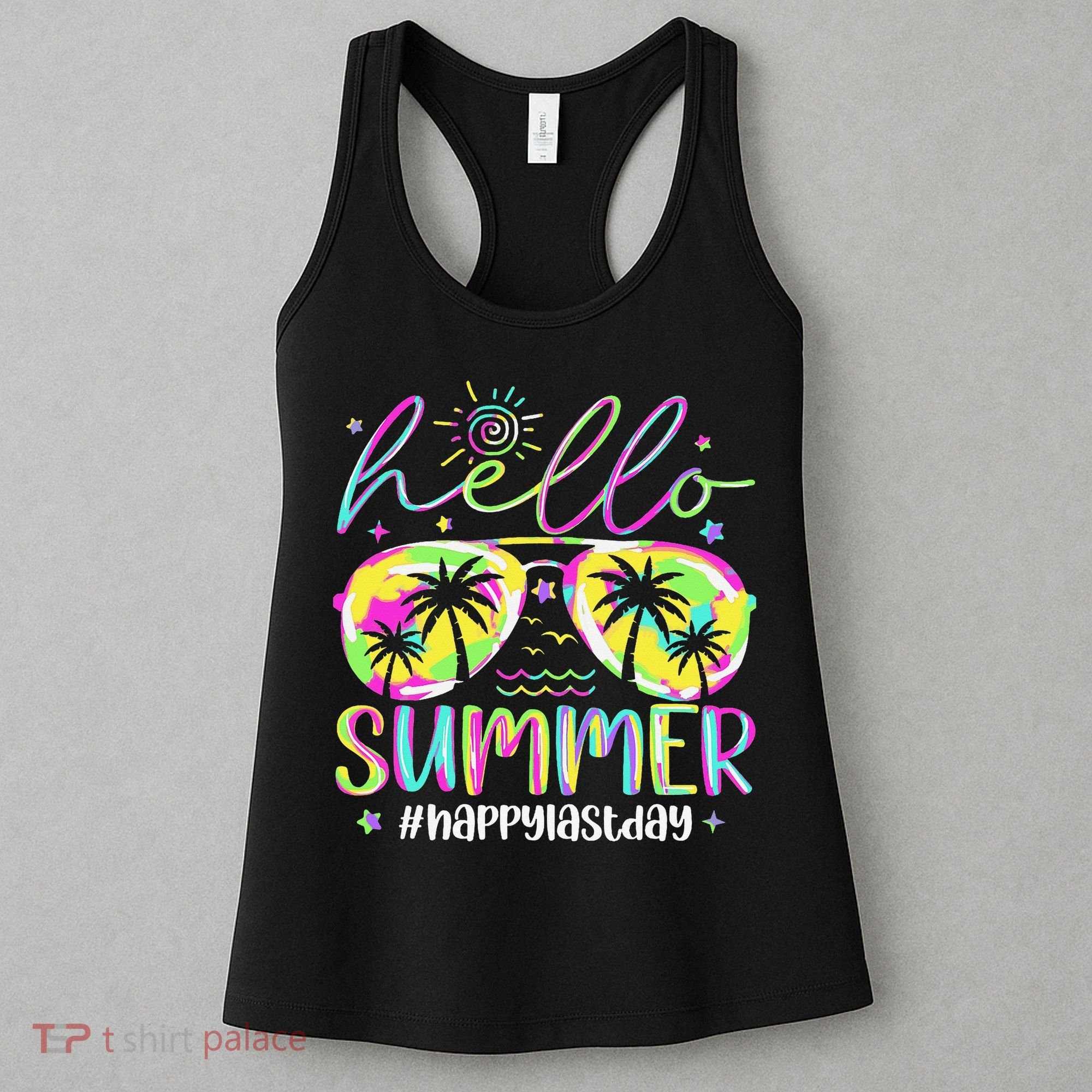 Hello Summer Happy Last Day Of School Teacher Student Women's Tank Top