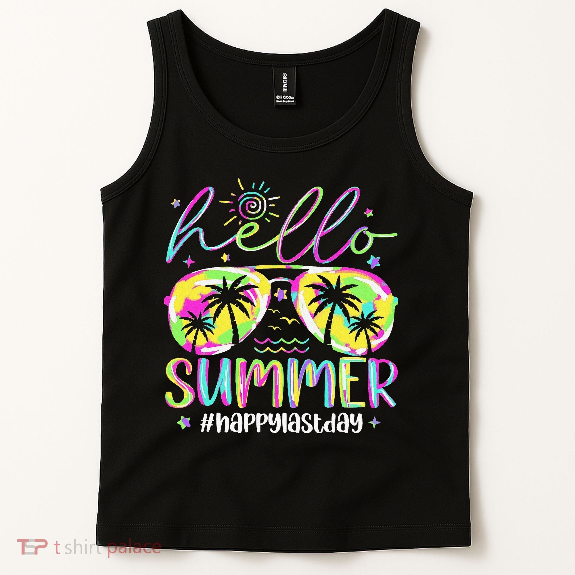 Hello Summer Happy Last Day Of School Teacher Student Tank Top
