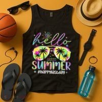 Hello Summer Happy Last Day Of School Teacher Student Tank Top thumb 4