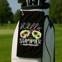 Hello Summer Happy Last Day Of School Teacher Student Golf Towel thumb 2