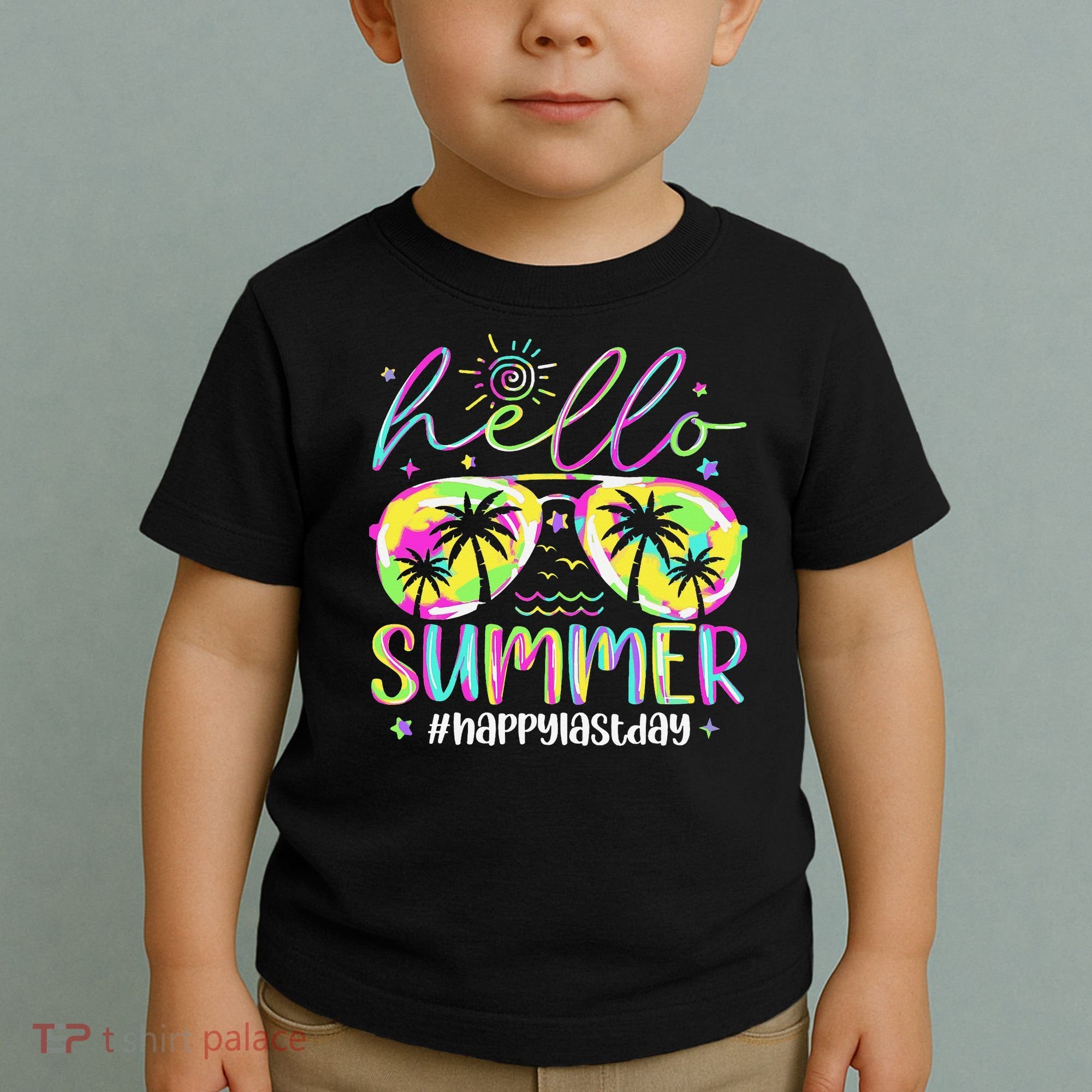 Hello Summer Happy Last Day Of School Teacher Student Toddler T-Shirt