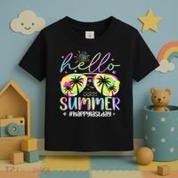 Hello Summer Happy Last Day Of School Teacher Student Toddler T-Shirt thumb 3