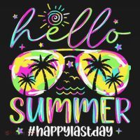 Hello Summer Happy Last Day Of School Teacher Student Toddler T-Shirt thumb 4