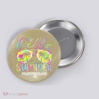 Hello Summer Happy Last Day Of School Teacher Student Button thumb 0