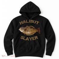 Halibut Slayer Halibut For Halibut Fishing Hoodie thumb 0