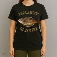 Halibut Slayer Halibut For Halibut Fishing T-Shirt thumb 4