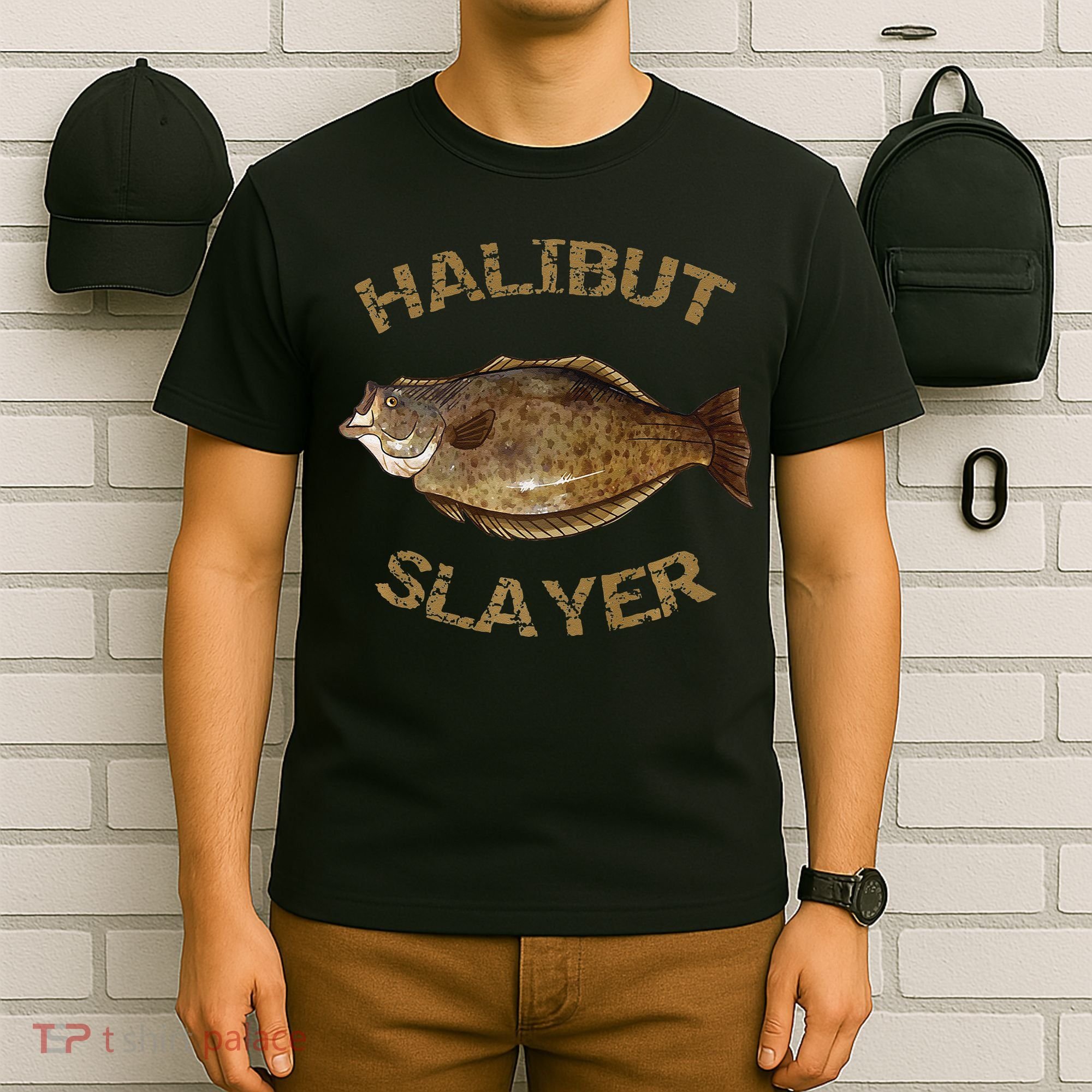 Halibut Slayer Halibut For Halibut Fishing T-Shirt
