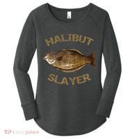 Halibut Slayer Halibut For Halibut Fishing Women's Perfect Tri Tunic Long Sleeve Shirt thumb 0