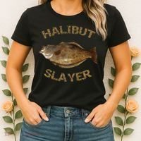 Halibut Slayer Halibut For Halibut Fishing Women's T-Shirt thumb 2
