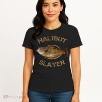 Halibut Slayer Halibut For Halibut Fishing Women's T-Shirt thumb 4