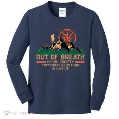 Hiking Society Kids Long Sleeve Shirt