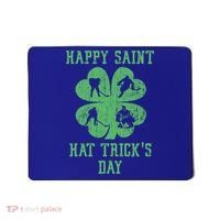 Happy Saint Hat Trick's Day St Patricks Day Funny Ice Hockey Cool Gift Mousepad thumb 0