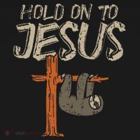 Hanging Sloth Hold On To Jesus God Christian Women's Hoodie thumb 2